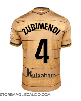Real Sociedad Martin Zubimendi #4 Maglia Gara Trasferta Repliche 2024-25